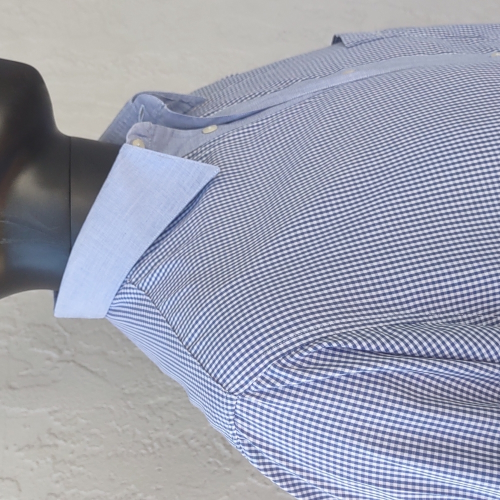 Gene Meyer Men's Lux Check L/S Shirt (Contrasting collar/Cuffs)
